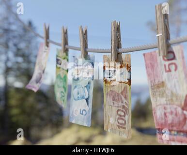 Canada money laundering Stock Photo