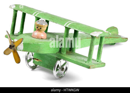 airplane, pre-war made in the famous village of Seiffen (Ore Mountains/ Germany) Stock Photo