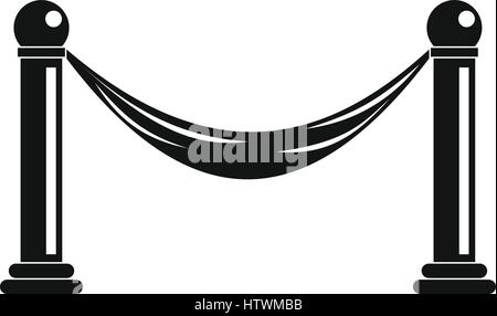 Barrier icon, simple style Stock Vector