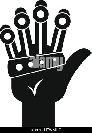 Vr manipulator icon, simple style Stock Vector