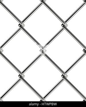 Chain link fence seamless pattern. Industrial style wallpaper Stock Vector