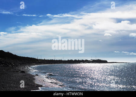 Coastline at Dallas Road. Victoria, BC. Canada Stock Photo