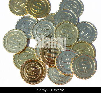 Symbol for bitcoin virtual currency made by blockchain technology. Stock Photo