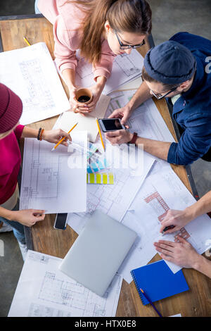 Designers working at project  Stock Photo