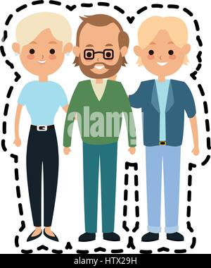 people or family members icon image  Stock Vector