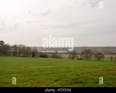 A gorgeous vista in the picturesque location of Wivenhoe. Stock Photo