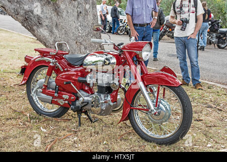 A  1957 Honda Dream 250 Motorcycle at the  Vintage Japanese Motorcycle Club's National Rally at Tamworth Australia 2017. Stock Photo