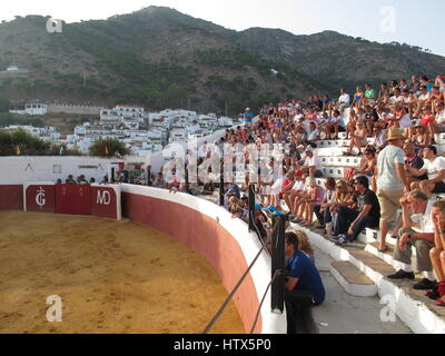 Bullfighters in a bullfight in Mijas Spain Andalusia Stock Photo