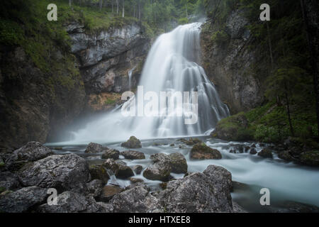 Golling Waterfall in Austria (Long exposure) Stock Photo