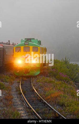 White pass train Alaska Stock Photo