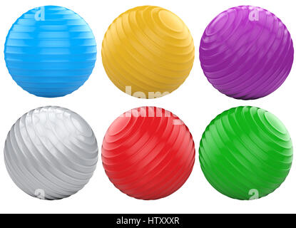Sports balls isolated on white background. 3D illustration Stock Photo ...