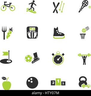 sport web icons for user interface design Stock Vector
