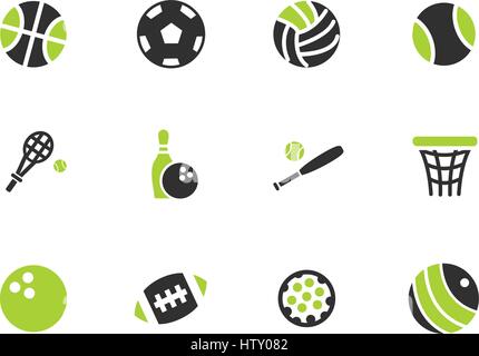 sport balls web icons for user interface design Stock Vector
