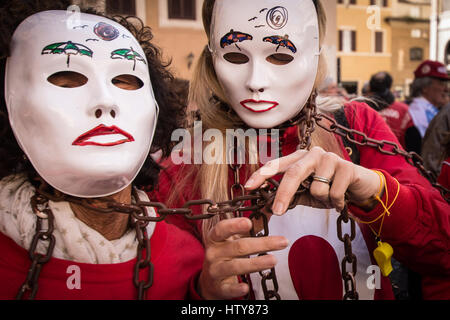 Rome, Italy. 15th Mar, 2017. A protest in front of piazza Montecitorio against the 'Bolkestein' the owners of the bathing establishments of the whole Italy. Credit: Andrea Ronchini/Pacific Press/Alamy Live News Stock Photo