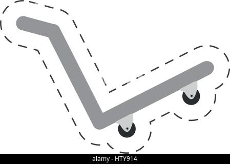 hand cart hotel equipment image Stock Vector
