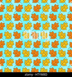 Fall Leaves Pattern Stock Vector