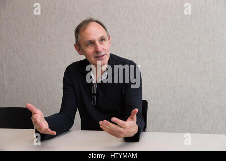 The German architect Volker Staab portrayed during an interview at Staab Architekten in Berlin. Germany, 21/11 2016. Stock Photo