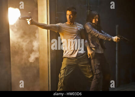 TOTAL RECALL 2012 Columbia Pictures film with Kate Beckinsale and Colin Farrell Stock Photo