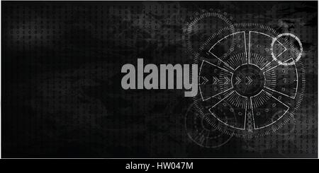 abstract innovation concept black design background for your design. Stock Vector