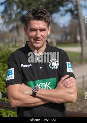 Hamburg, Germany. 15th Mar, 2017. The new German national handball coach Christian Prokop during a press event in Hamburg, Germany, 15 March 2017. Photo: Axel Heimken/dpa/Alamy Live News Stock Photo