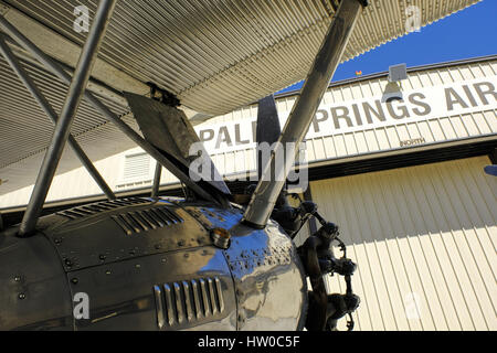 Palm Springs, CA, USA. 11th Mar, 2017. One of the very first passenger aircraft, a 1928 Ford TriMotor arrives at the Palm Springs Air Museum. Credit: Ian L. Sitren/ZUMA Wire/Alamy Live News Stock Photo