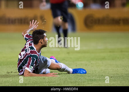 Mesquita, Brazil. 15th Mar, 2017. Renato for Fluminense vs Criciuma by Brazil Cup held at Stadium Giulite Coutinho in Mesquita, RJ. Credit: Celso Pupo/FotoArena/Alamy Live News Stock Photo