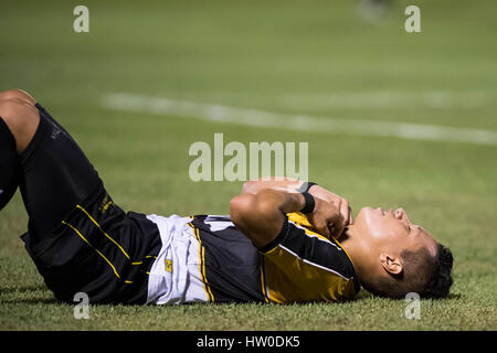 Mesquita, Brazil. 15th Mar, 2017. Marlon for Fluminense vs Criciuma by Brazil Cup held in EstÃ¡dio Giulite Coutinho in Mesquita, RJ. Credit: Celso Pupo/FotoArena/Alamy Live News Stock Photo