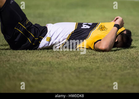 Mesquita, Brazil. 15th Mar, 2017. Marlon for Fluminense vs Criciuma by Brazil Cup held at Stadium Giulite Coutinho in Mesquita, RJ. Credit: Celso Pupo/FotoArena/Alamy Live News Stock Photo