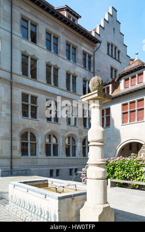 Zurich, Switzerland, the Fraumunster cloister Stock Photo