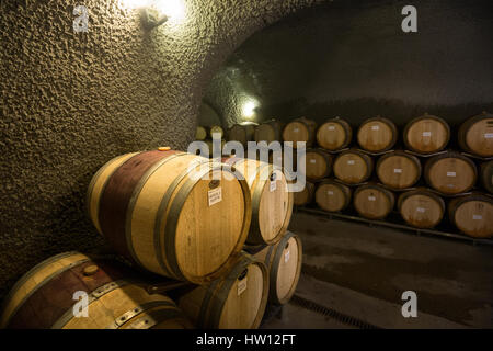 Eberle Winery located in Paso Robles, California known for it's wine caves and wine tasting room. Stock Photo
