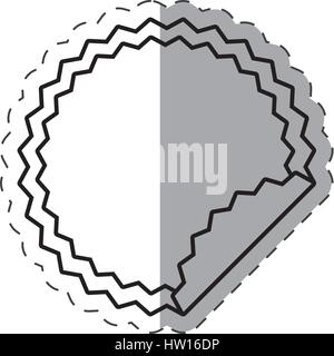 label template stamp cut line Stock Vector