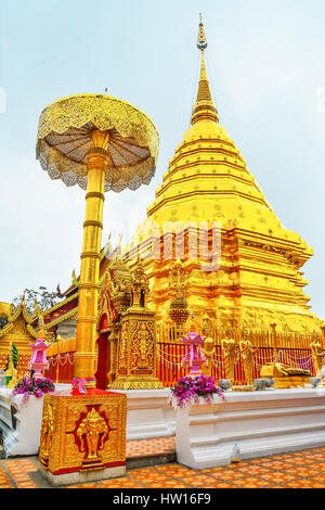 Wat Phra That Doi Suthep in Chiang Mai, Thailand Stock Photo