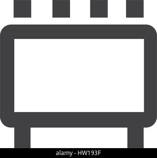 billboard Advertisement Icon Stock Vector