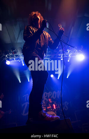 London, UK. 15th Mar, 2017. The Pigeon Detectives perform live at Electric Ballroom, in Camden Town. The Pigeon Detectives are an English indie rock band, from Leeds made of Matt Bowman (vocals), Oliver Main (guitar), Ryan Wilson (guitar), Dave Best (bass guitar) and Jimmi Naylor (drums). Credit: Alberto Pezzali/Pacific Press/Alamy Live News Stock Photo