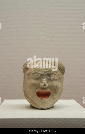 The head of Female figurines The western han dynasty China Stock Photo