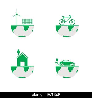 Green earth concept Stock Vector