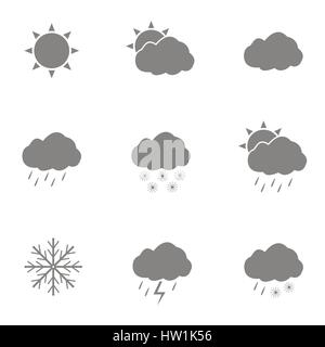 Weather icon set Stock Vector