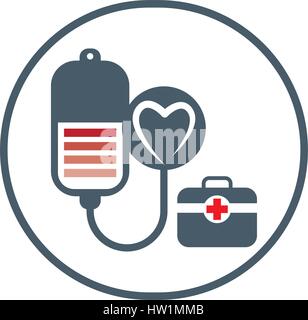 Concept Design on Health with Heart Shape. Eps 8 supported. Stock Vector