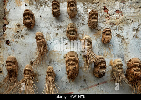 Carvings made our of coconut palms, Hoi An (UNESCO World Heritage Site), Vietnam Stock Photo