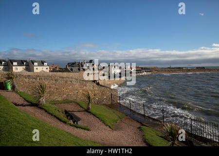 Crail castle walk in Crail Scotland Stock Photo