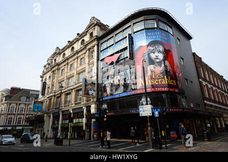 Les Miserables playing at the Queen's Theatre in London, UK Stock Photo