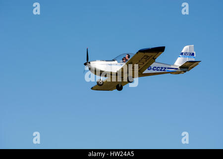 Aerotechnik EV-97 EuroStar at Staverton airfield, Gloucestershire, UK (G-CCZZ) Stock Photo