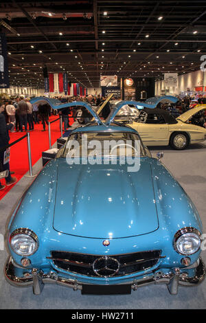 Mercedes-Benz 300 SL 'Gullwing' (W198) at the London Classic Car Show 2017 Stock Photo