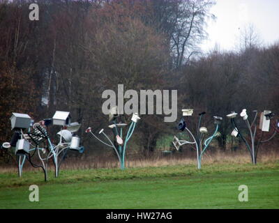 Yorkshire Sculpture Park, Wakefield. Statues and works on art are on display in this Yorkshire Park. Stock Photo