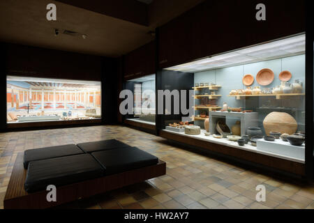 Roman artifacts at the Monographic Museum in Conímbriga, Portugal, Europe Stock Photo