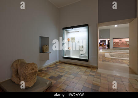 Roman artifacts at the Monographic Museum in Conímbriga, Portugal, Europe Stock Photo