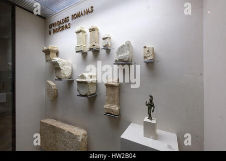 Roman artifacts at the Monographic Museum in Conímbriga, Portugal, Europe Stock Photo