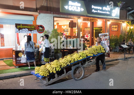 Street scene from Vientiane, Laos Stock Photo