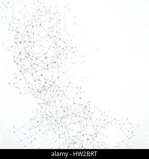 Abstract background network connect concept with dot and link line element vector illustration eps10 Stock Vector