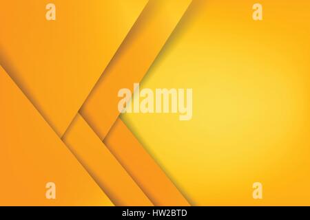 Abstract background basic geometry yellow layered and overlap and shadow element  vector illustration eps10 Stock Vector